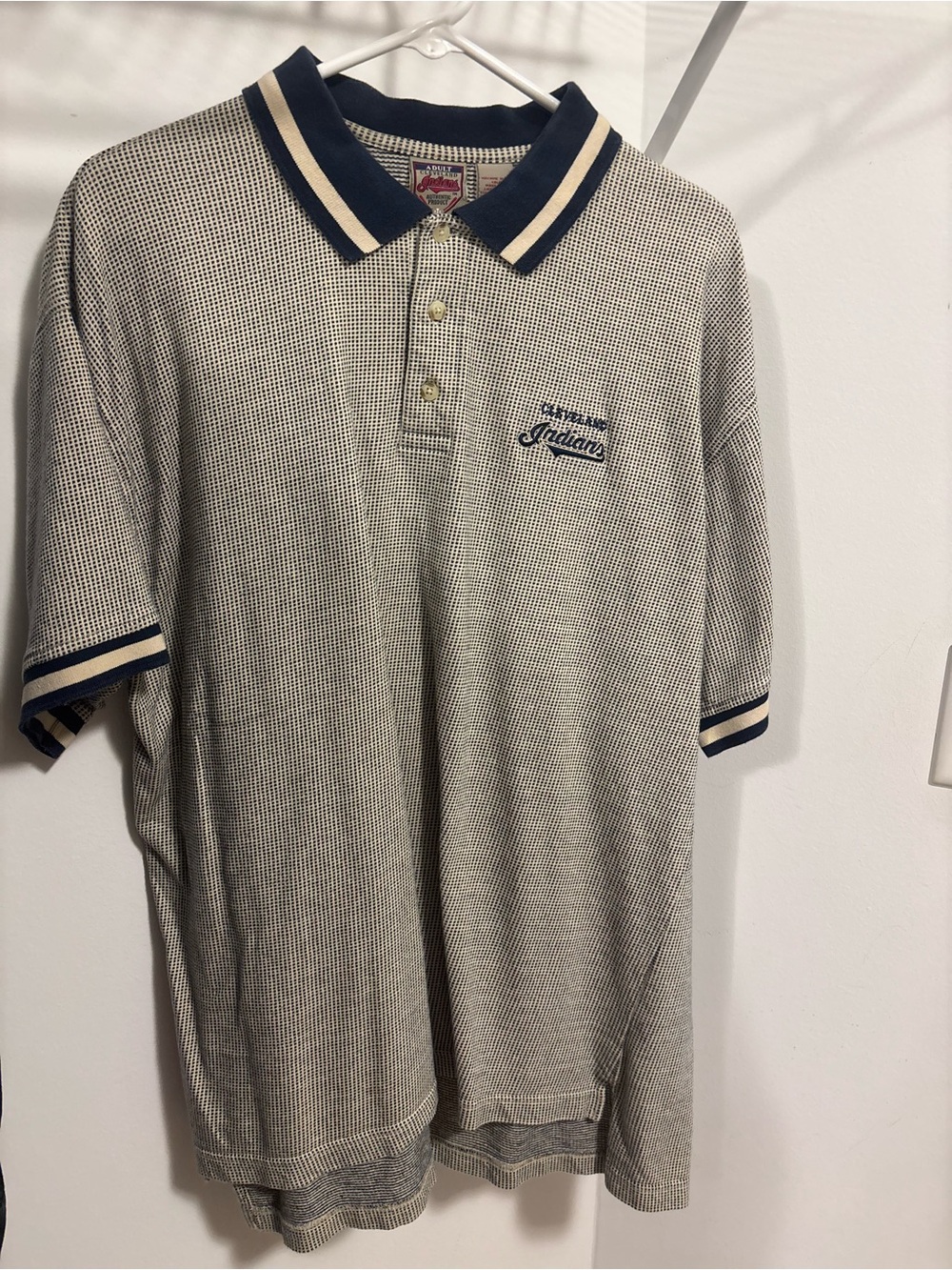 Vintage Cleveland Indians Short-Sleeve Polo Shirt